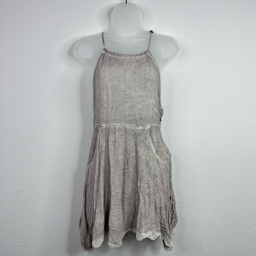 Sea Gypsies Dress Womens S Grey Distressed Lace Grunge Boho Fairycore Whimsigoth
